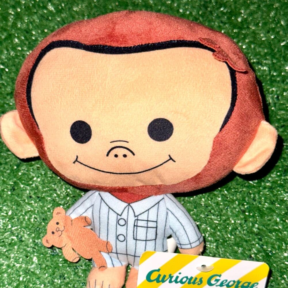 Universal Studios x Toy Works Curious George In Pijamas Plush New With Tag